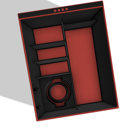Center console organizer set for Tesla Model S and Model X Gen 2 — PETG, made in Las Vegas