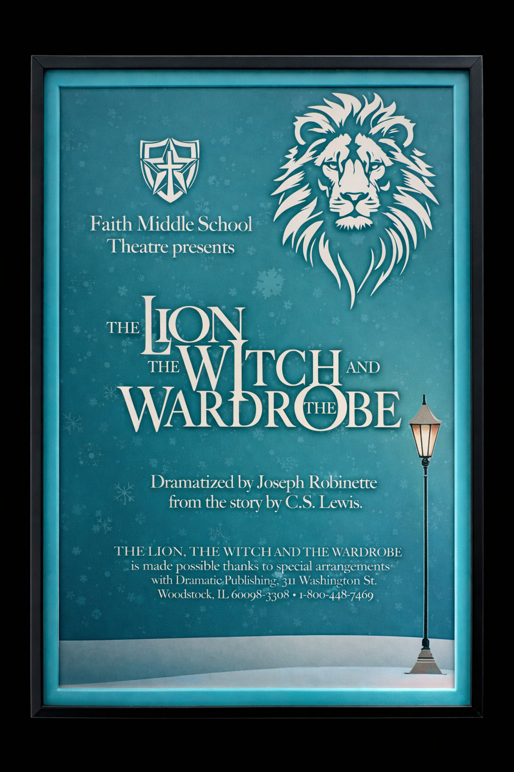 Faith Lutheran Playbill Frame