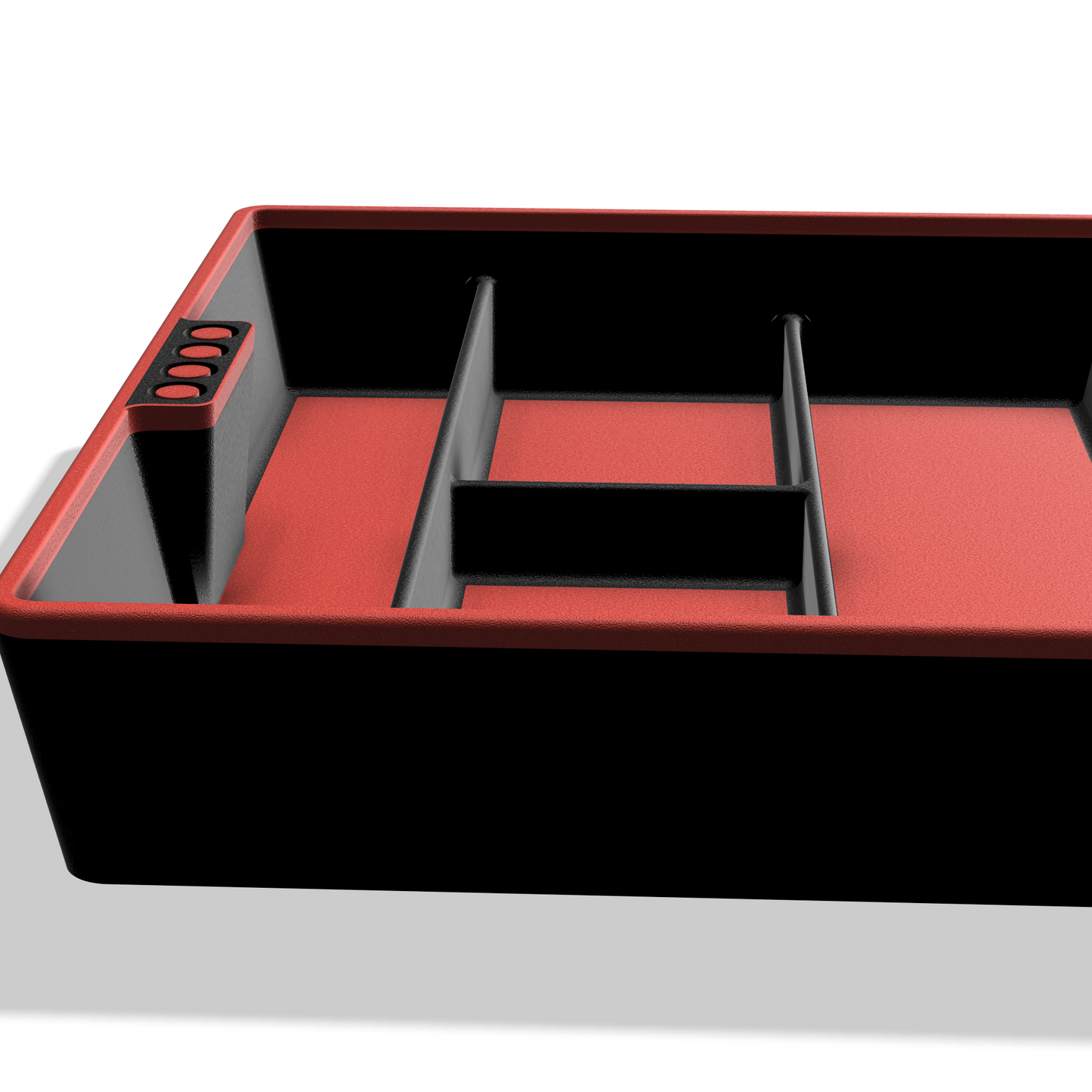 Center Console Organizer Set for Tesla Model S & Model X Gen 2 — Red