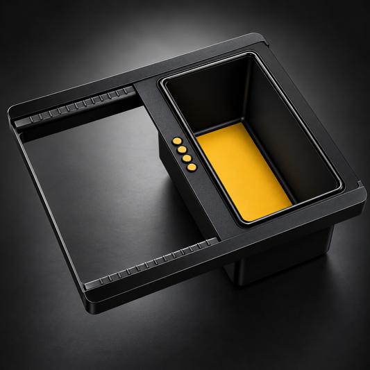 Black Ops Sliding Tray for Rivian R2 | Top Tray Only, No Base Console