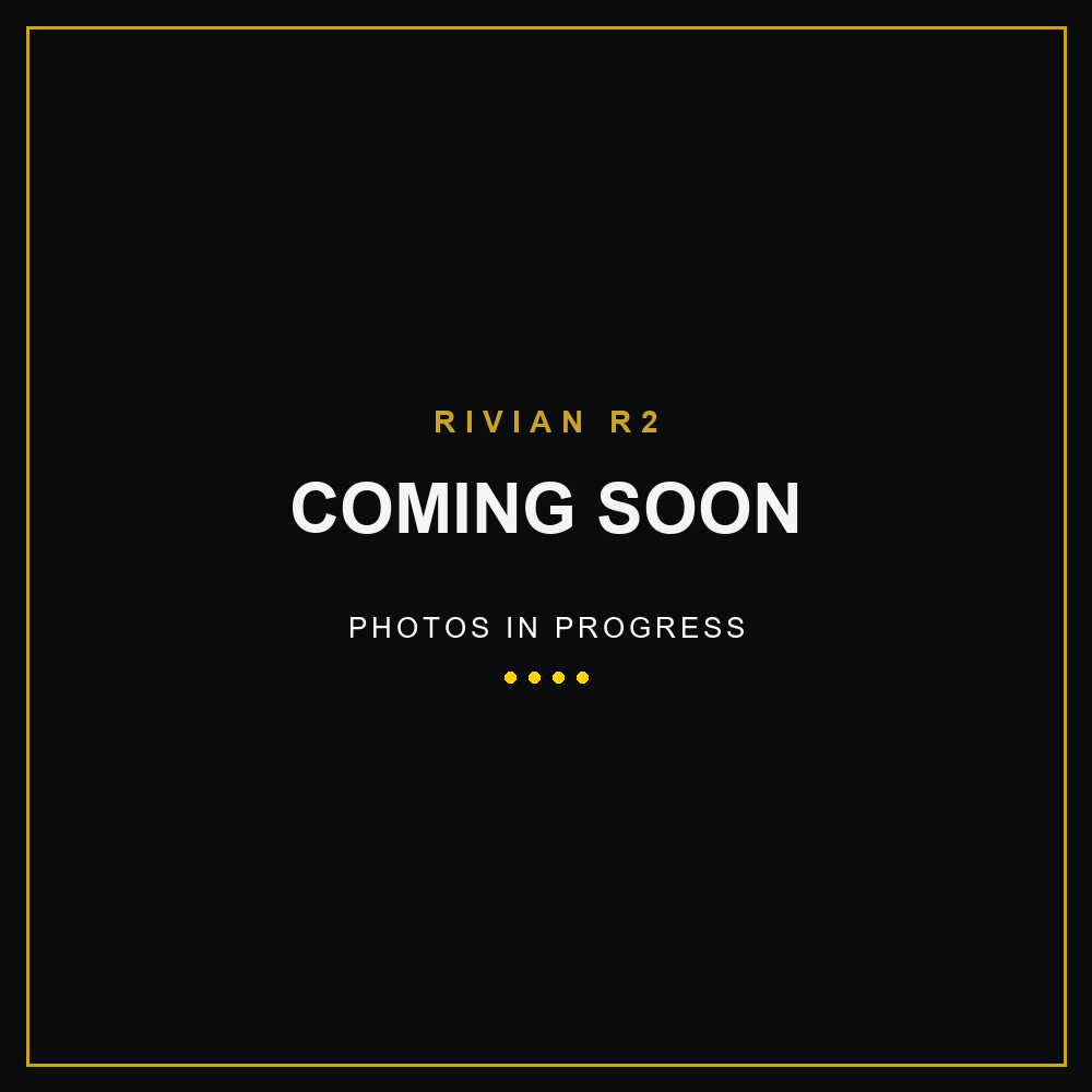 Rivian R2 Black Ops console organizer — coming soon