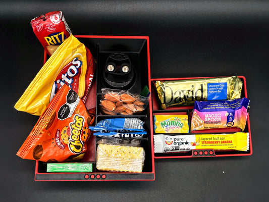 Center Console Organizer Set for Tesla Model S & Model X Gen 2 — Red
